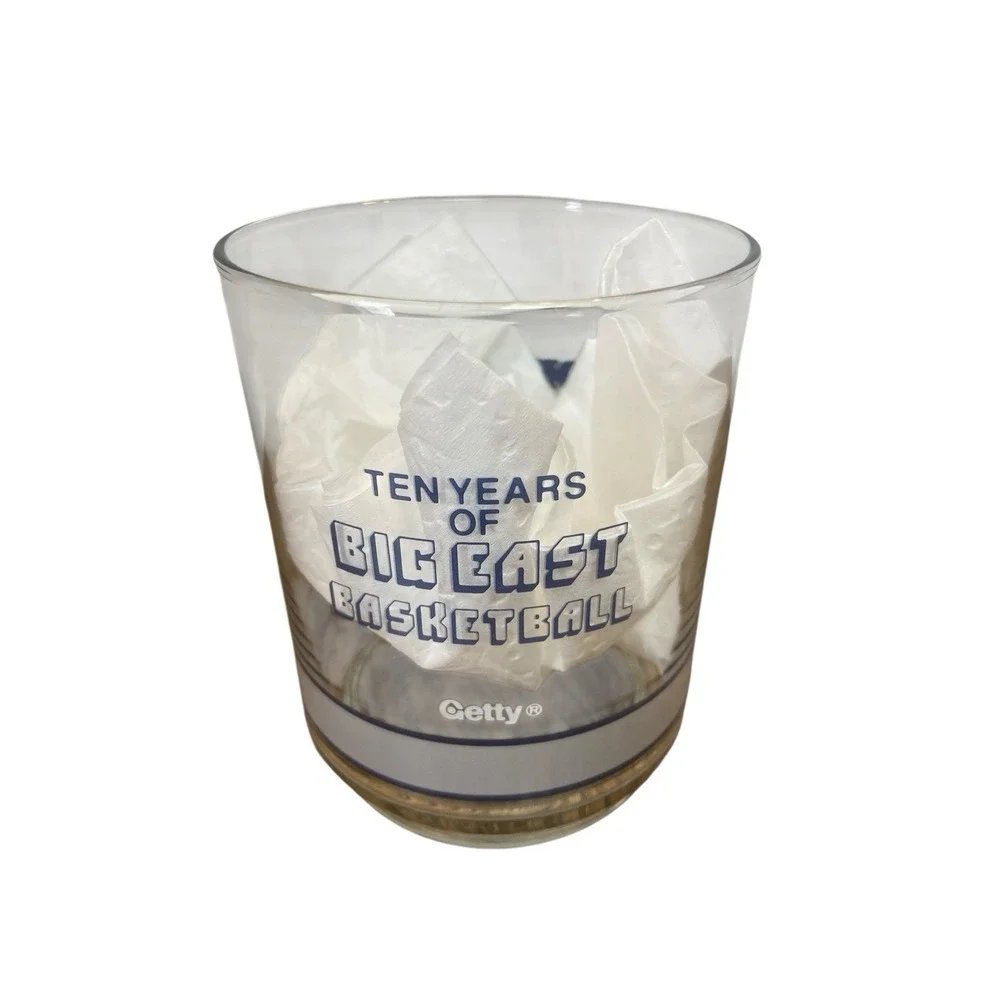 Vintage Ten Years Of Big East Basketball‎ Set Of 5 Glasses Out Of 10 - Picture 4 of 11